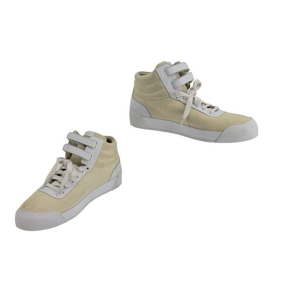 Rag & Bone Nova High Top Sneakers Size 40 US 10 Beige White Suede and Leather - Picture 1 of 13